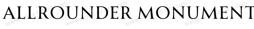 Allrounder Monument Medium字体转换